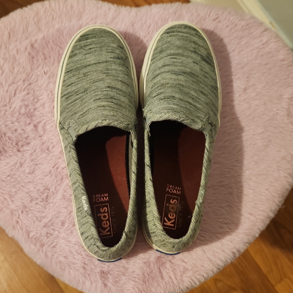 Keds Heathered Gray Slip-On Shoes